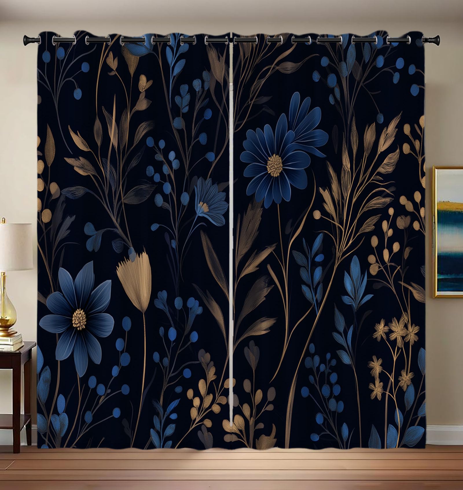Rideau de fenetre floral pour créer une ambiance naturelle dans votre salon