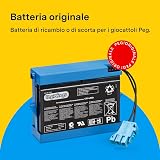 PEG Batteria 12V/4.5Ah - Ricambio Originale Ricaricabile per Veicoli Elettrici (Vespa) Peg Perego - 4