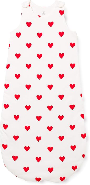 Petit Bateau Gigoteuse sans Manches Bébé Fille, Marshmallow/Terkuit 0-6 Mois