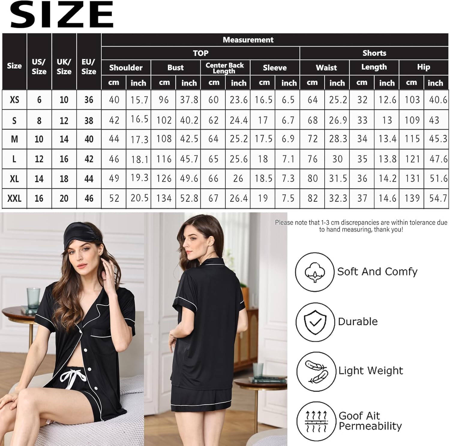 4Pcs Pajamas Set for Women Sleepwear Womens Soft Pajama Sets Button Down Nightwear Knit Pjs Lounge Sets XS-XXL - Image 3