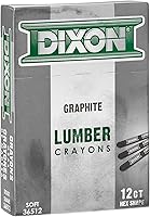 Vista 3 de Dixon Crayones industriales para marcado de madera, grafito suave, hexagonal de 4-1/2 x 1/2", paquete de 12 (36512)