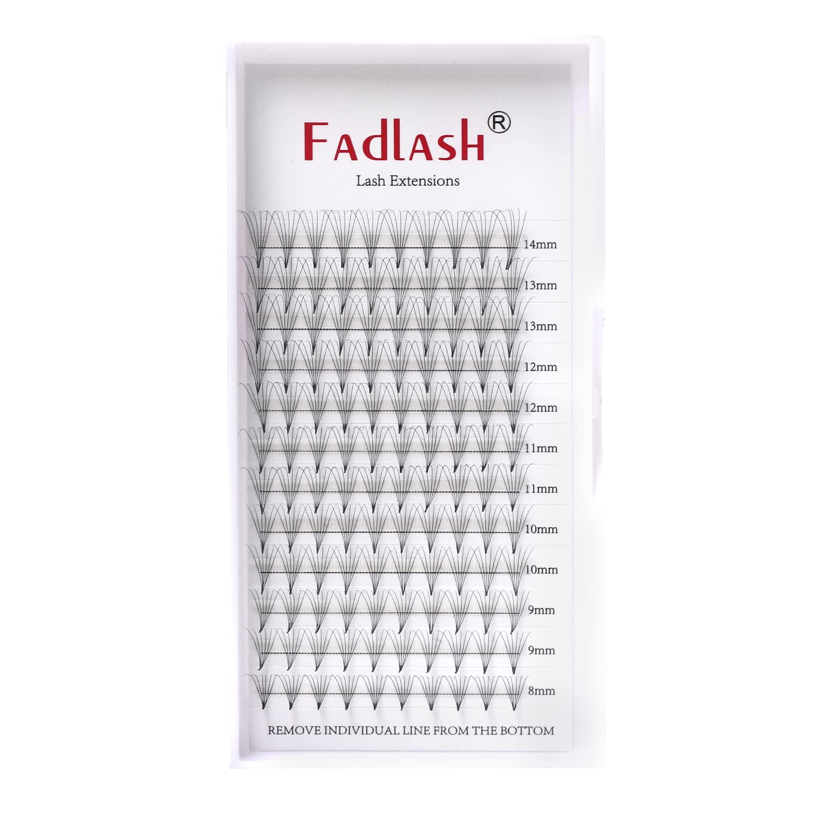 Volumen Ruso 10D 0.07mm C Curl 15mm Prefabricados Extensiones de Pestañas Volume Lashes Extension Ruso Pestañas — view 259
