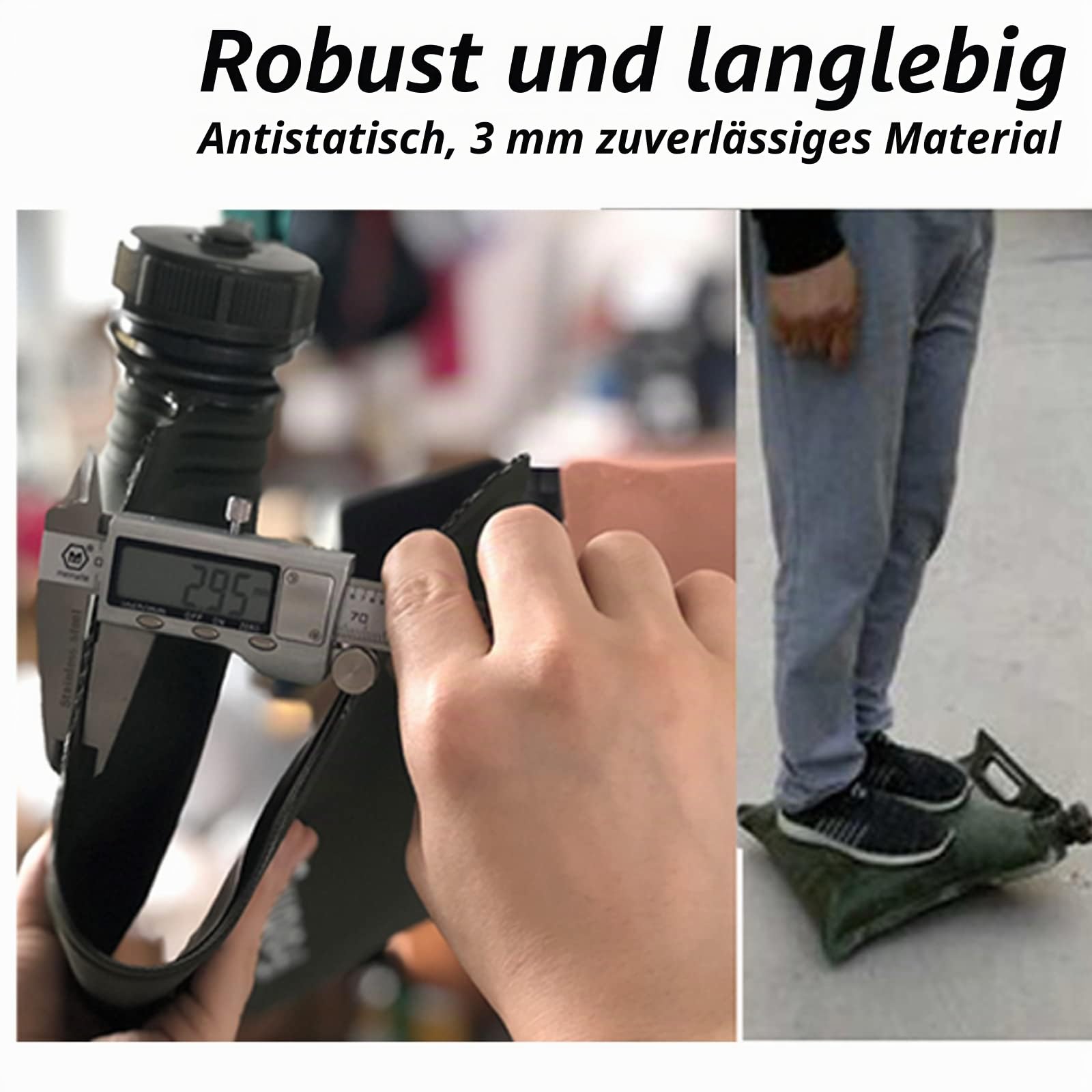 Superleicht Benzinkanister 20L Faltbar mit eingebautem Ausgießer Geprüft, 20 Liter Kanister Benzin, Diesel, Öl aus TPU mit 2 Griffen
