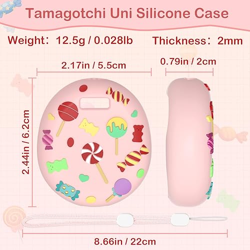 Miniatura 5 de Tamagotchi Uni - Funda de silicona para máquina de juego virtual interactiva para mascotas, a prueba de golpes, impermeable, a prueba de arañazos,