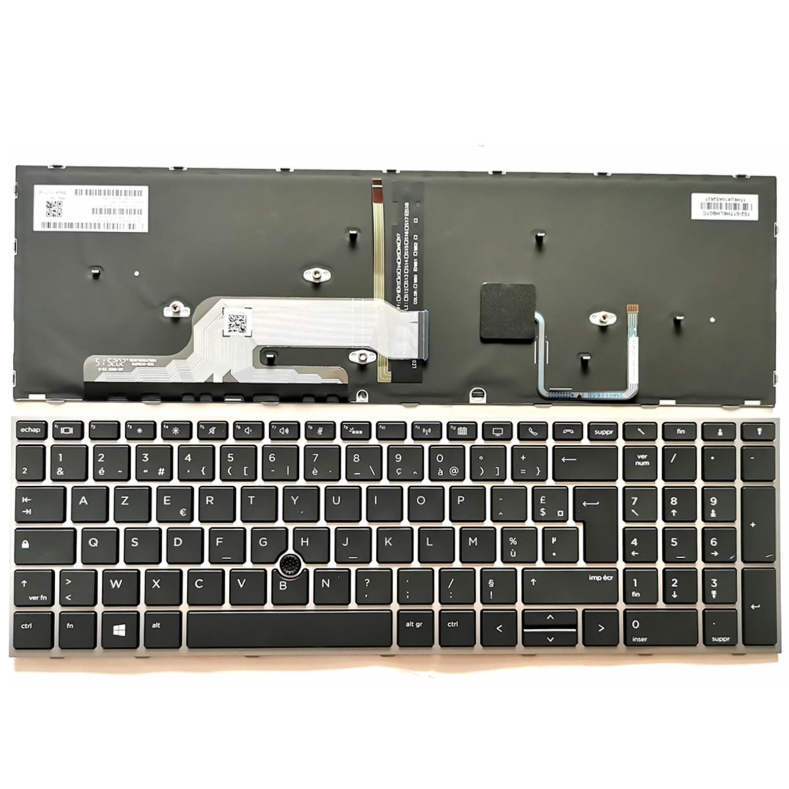 Clavier Français rétro-éclairé Azerty pour HP Zbook 15 G5 G6 Zbook 17 G5 G6