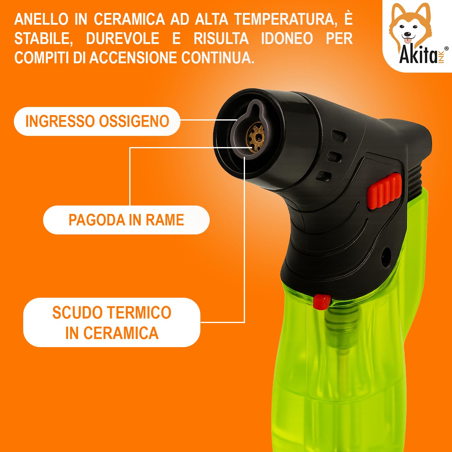 ACCENDINO ANTIVENTO - Accendini Da Tempesta, Accendigas a Gas Butano Ricaricabil EUR 23,99 - IT