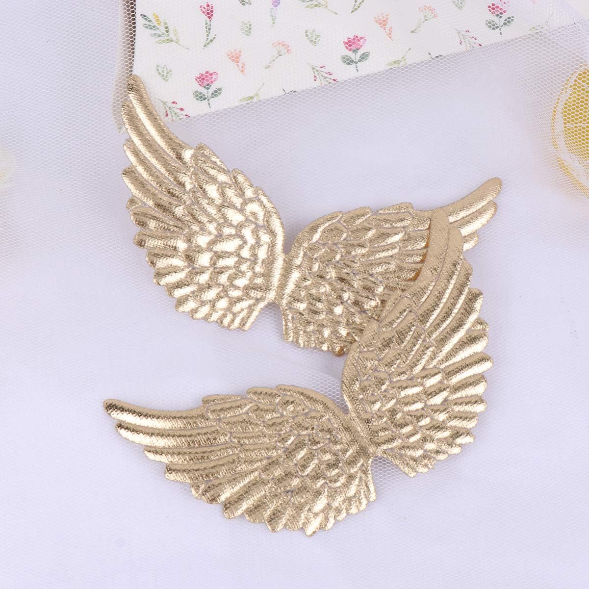 Toddmomy Mini Angel Wings Decoration 12Pcs Diy Craft Accessories for Costume Backpack and Party Decor Creative Golden Wing Ornaments - Image 5