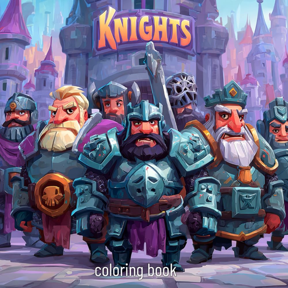 Knights, Middle Ages, Horses, Combat Coloring Book – 45 Epic Scenes of Chivalry and Battle | Medieval Knights, Warhorses & Swords for Kids & Adults by mediamake.de