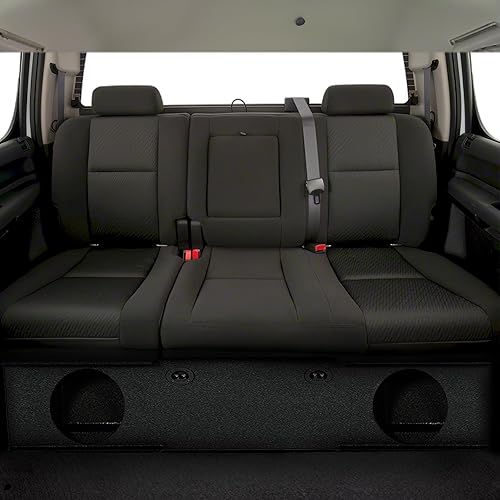 Miniatura 5 de QPower QBomb - Caja de subwoofers de doble puerto de 12 pulgadas, audio para automóvil con rociador de cama para GMC Chevy Crew Cab 2007-2013