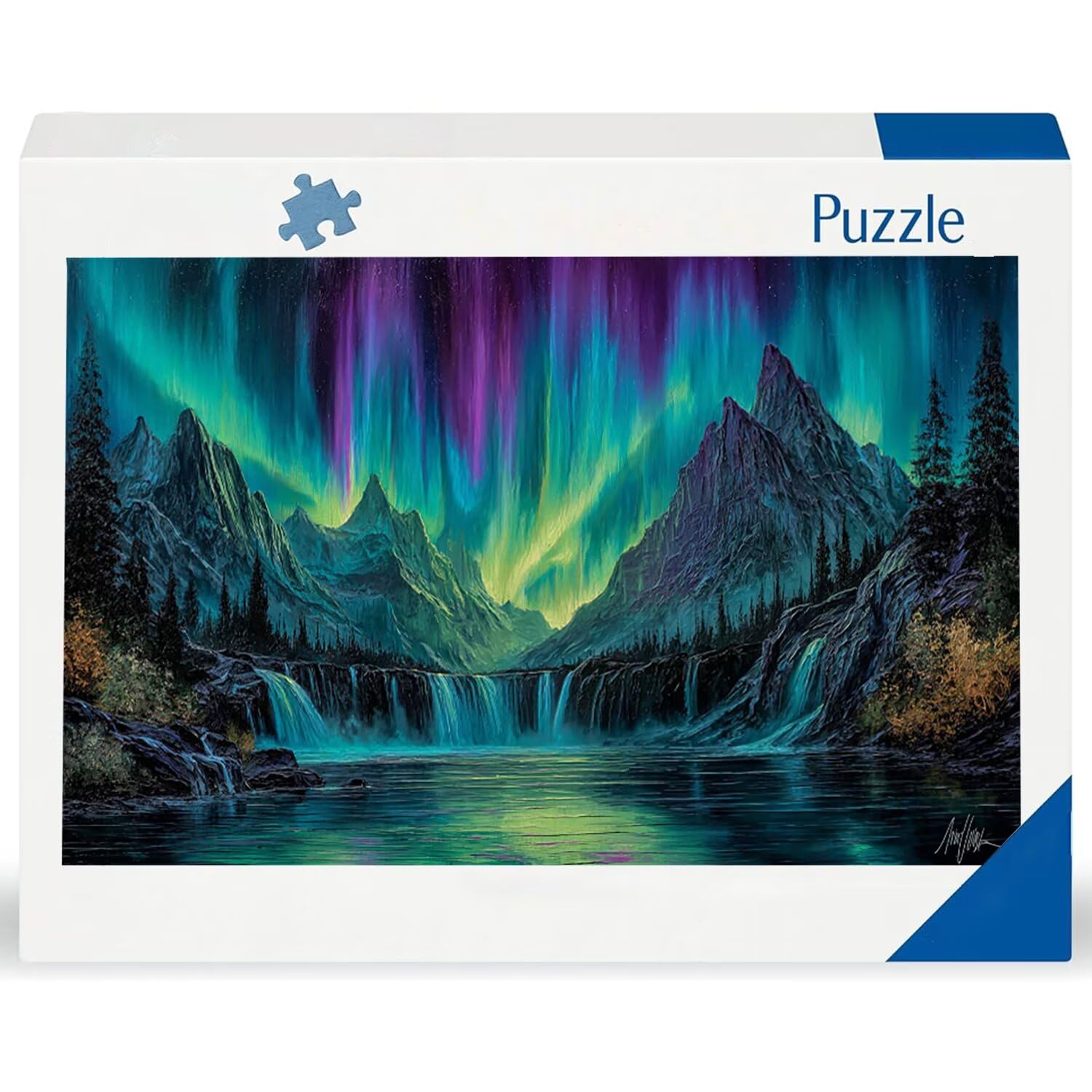 Puzzle de Madera para Adultos 1312 Piezas - Paisaje Aurora, Obra de Arte de Juego de Rompecabezas para Adultos, Puzzle de Impresión de Alta Definición Multicolor, Pasatiempo Creativo Regalo b-539