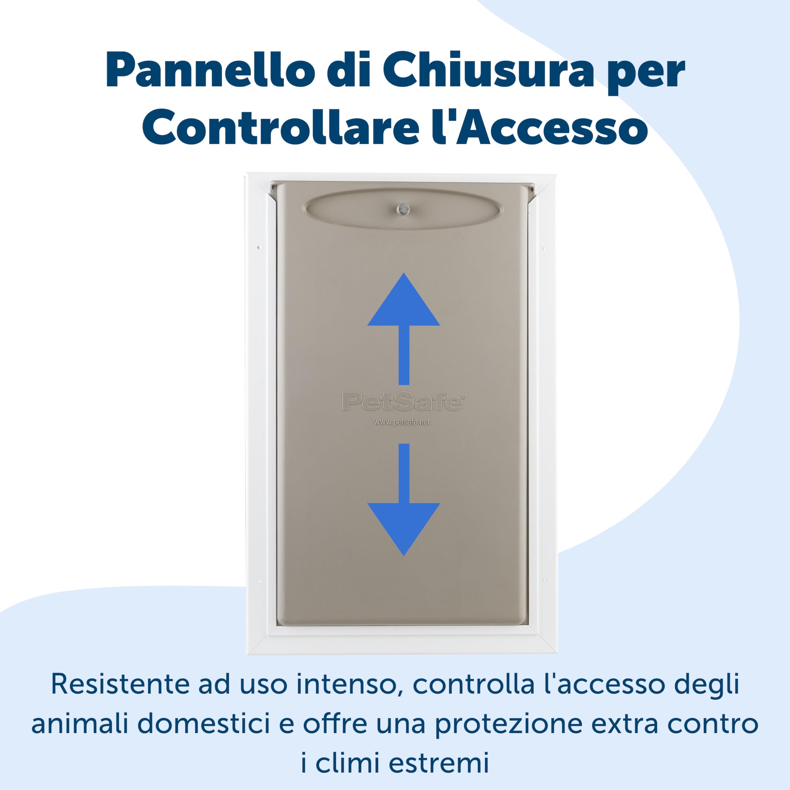 PetSafe - Porta per Animali in Alluminio per Climi Estremi Efficiente Energeticamente - Sistema di Aletta Isolata - Taglia Media per Gatti e Cani - XL