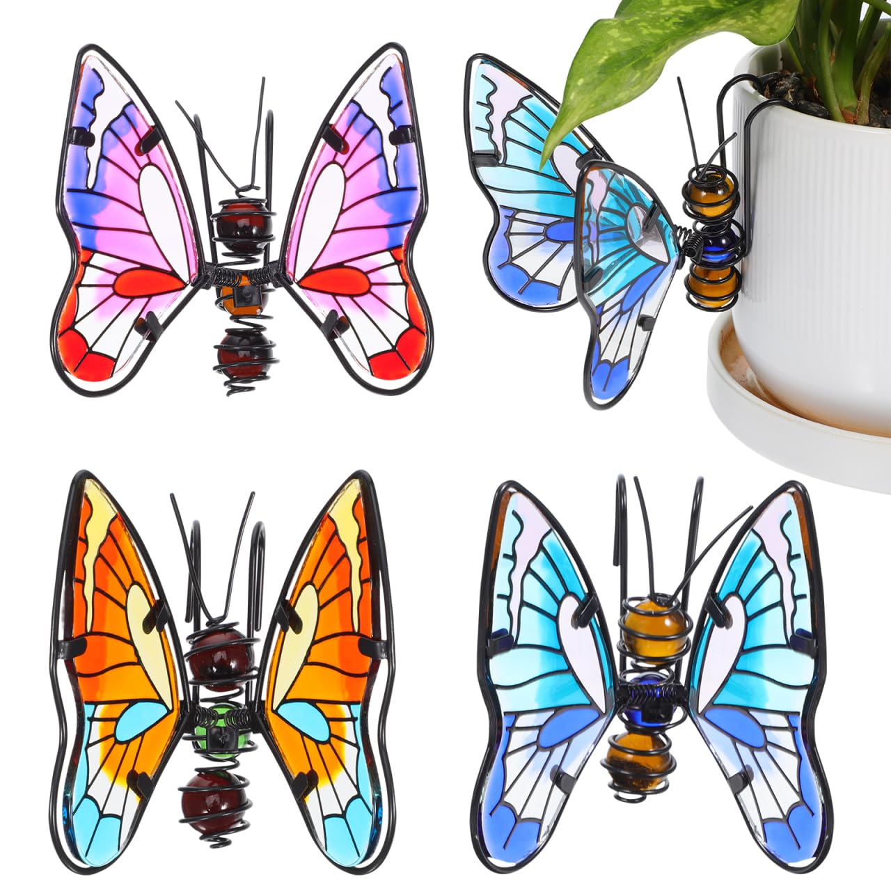 Décoration de jardin papillon pour pot de fleurs qui sublime vos plantes