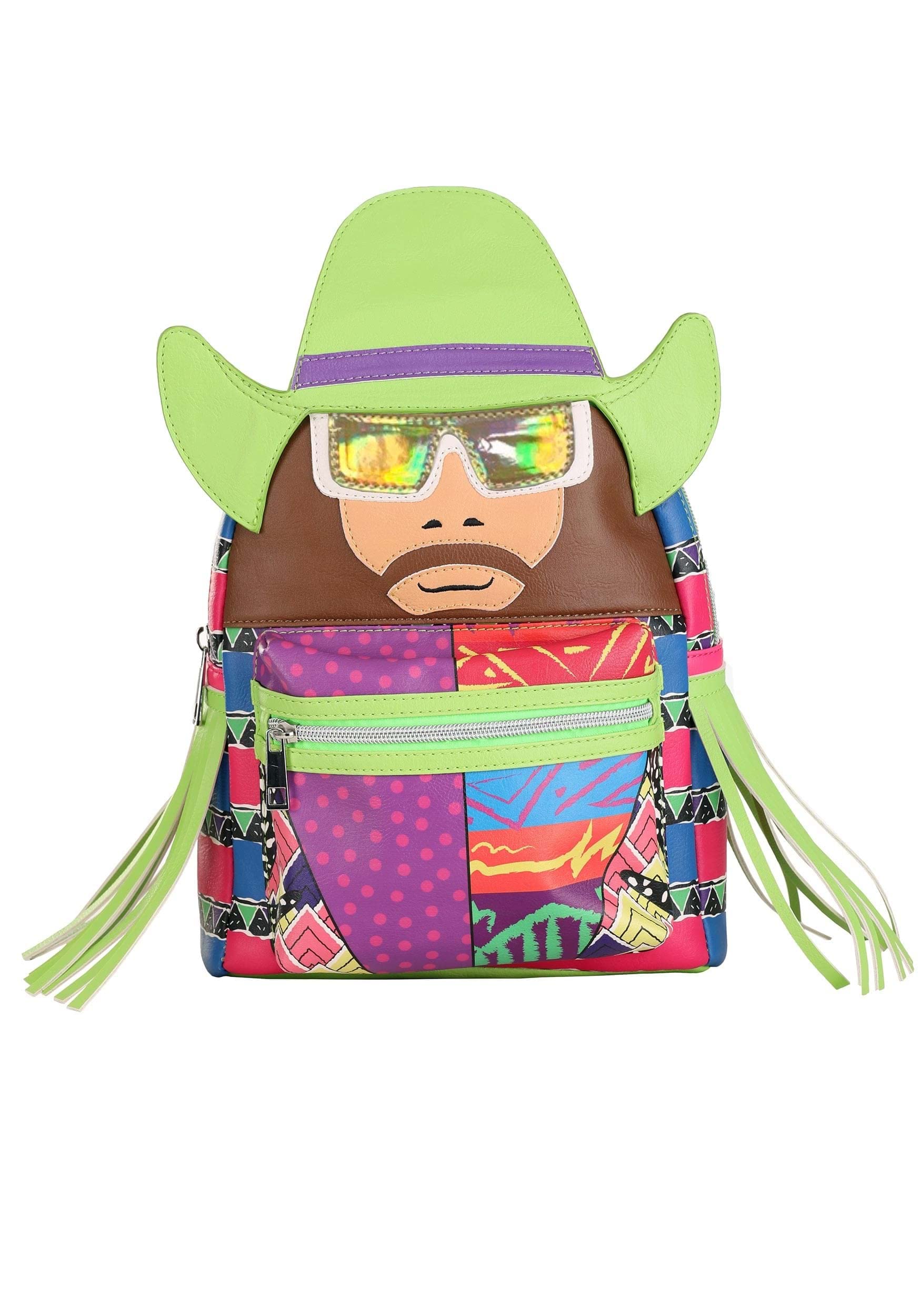 WWE Macho Man Backpack, Randy Savage Bag for WWE Gifts & Collectibles, WWE Cosplay Accessories
