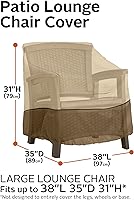Vista 3 de Classic Accessories Veranda - Funda resistente al agua para silla de patio de 38 pulgadas, fundas para muebles de patio
