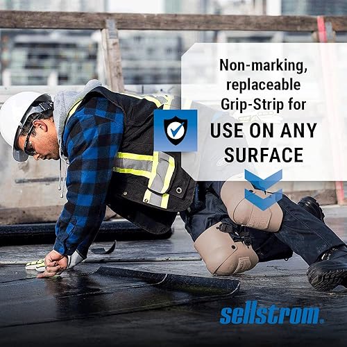 Miniatura 30 de Sellstrom S96211, rodillera Knee Pro universal híbrida ultra flexible con gel, color negro y naranja