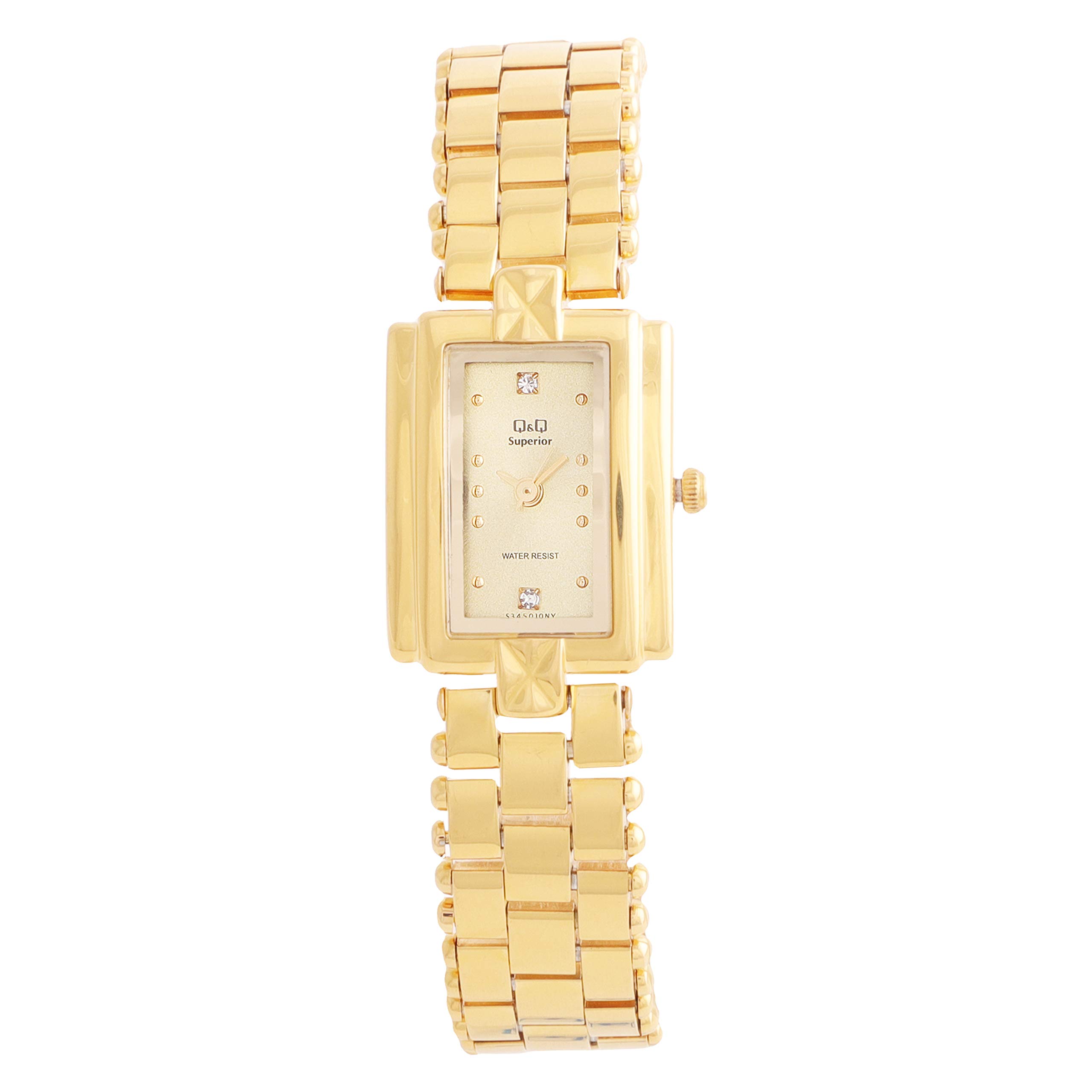 Q&Q Analog Gold Dial Womens Watch-S345-010NY (B085TNQB98) Amazon Price History, Amazon Price Tracker