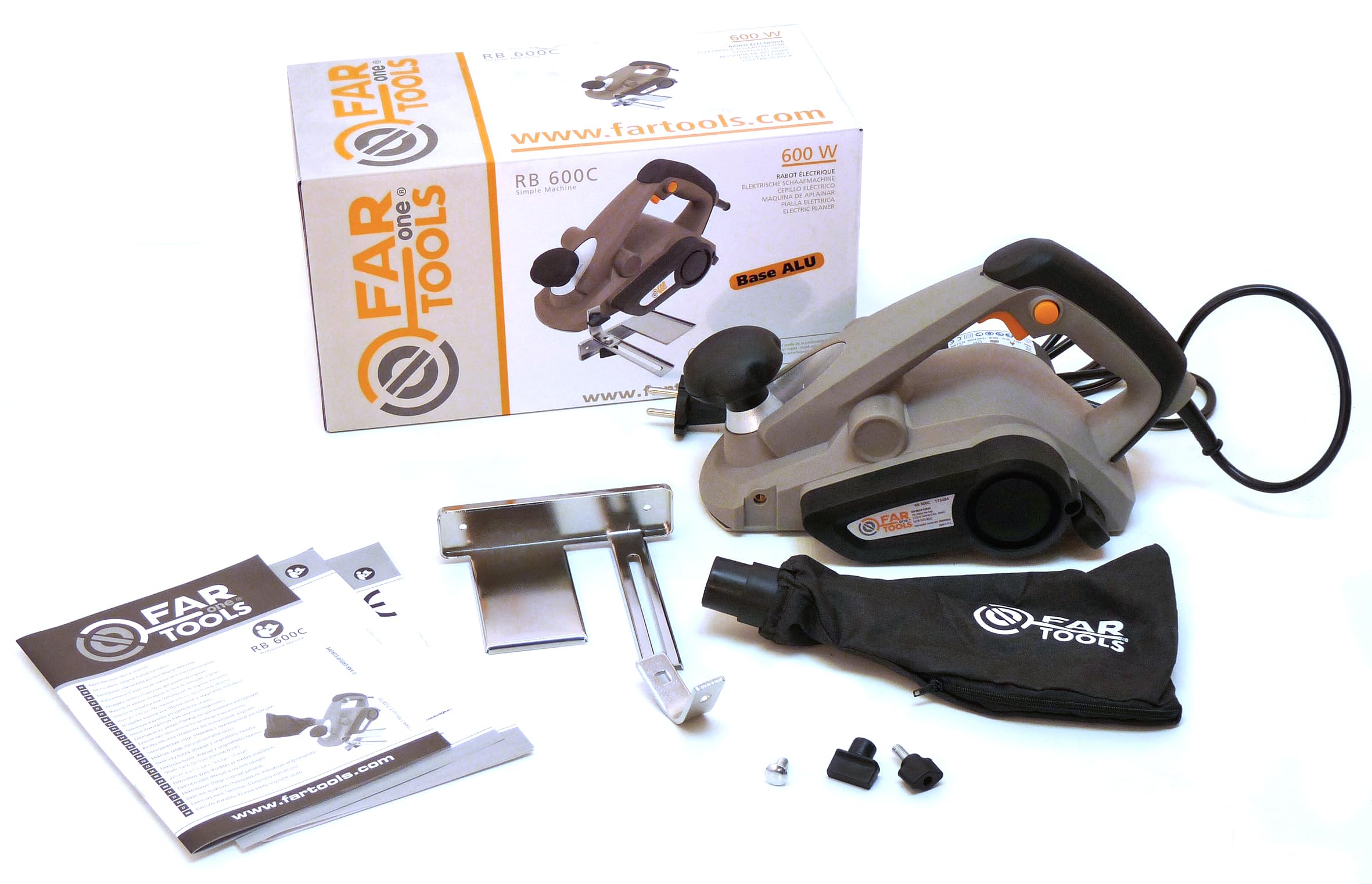 Fartools One Défonceuse électrique 1200W,mandrin de Ø6/8mm, capacité de coupe maxi 48mm, vitesse variable 9000-30000tr/min, réglage micrométrique