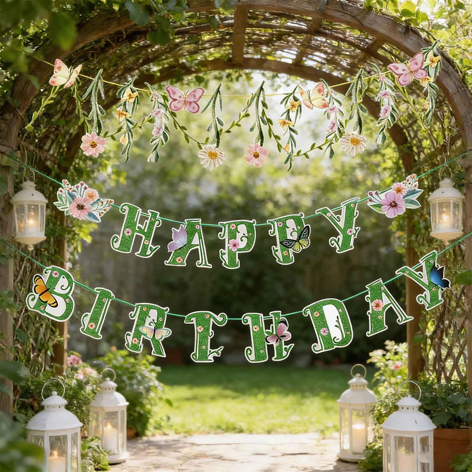 Amazon.co.jp: Happy Birthday パーティー バナー ガーランド セット