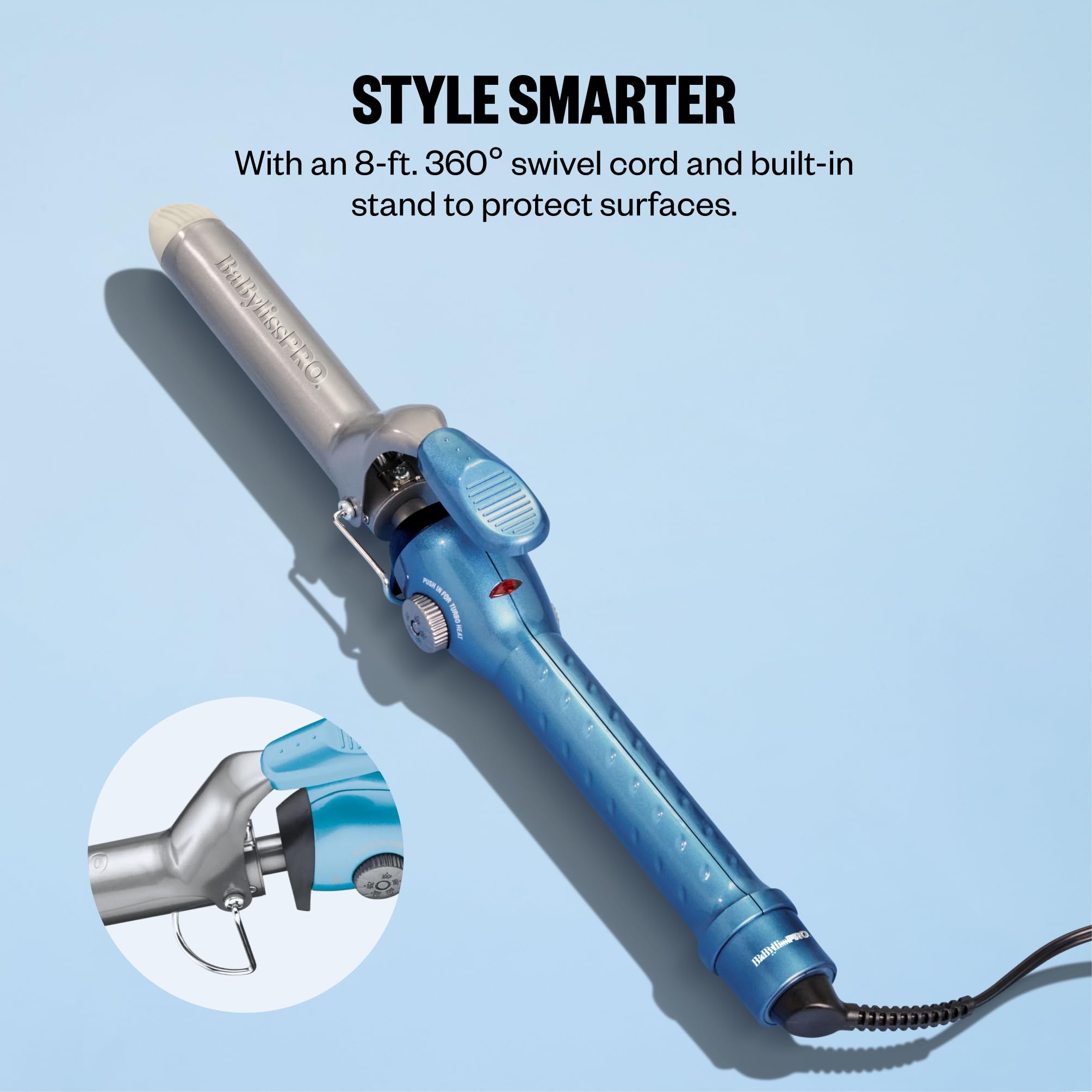 Buy Babylisspro Nano Titanium Spring Curling Iron, 1 Inch Online