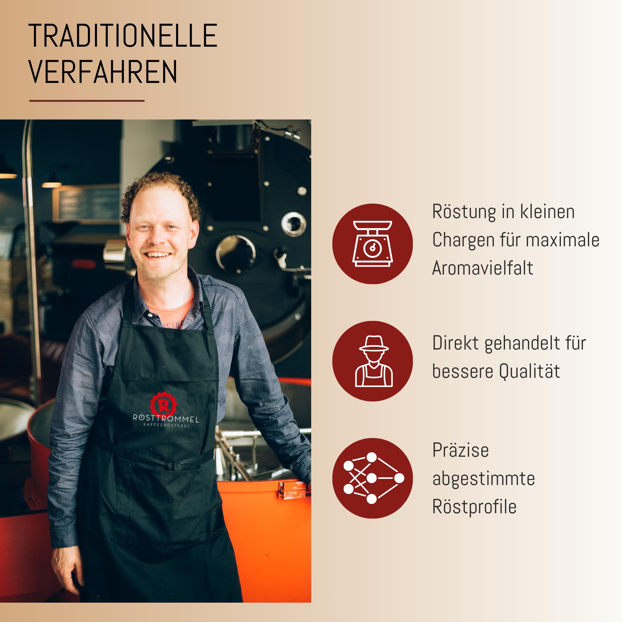 RÖSTTROMMEL Black Label Espresso · Special Blend · ganze Bohne · 3 kg | Röstgrad 8,5/10 · Special-Blend-Espresso · cremig, kräftig & zartbitter · 50% Arabica, 50% Canephora