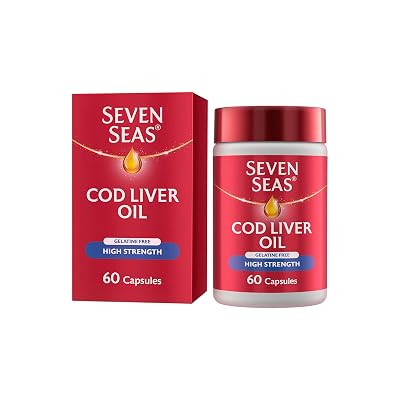 Procter & Gamble Seven Seas Simply Timeless Omega-3 Fish Oil Plus Gelatine Free High Strength Cod Liver Oil 120 Cap