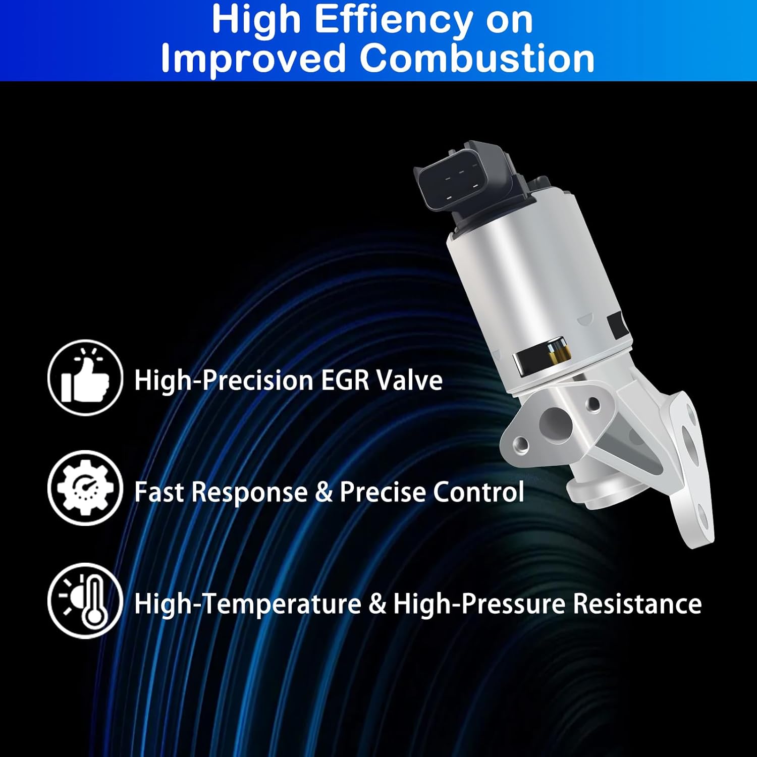 EGV827 EGR Valve Compatible with Chrysler 300 2006-2008, for Dodge Ram 1500 2004-2008, for Jeep Grand Cherokee 2005-2008, Egr Valve Replacement 911-205 (5.7L V8 Only)