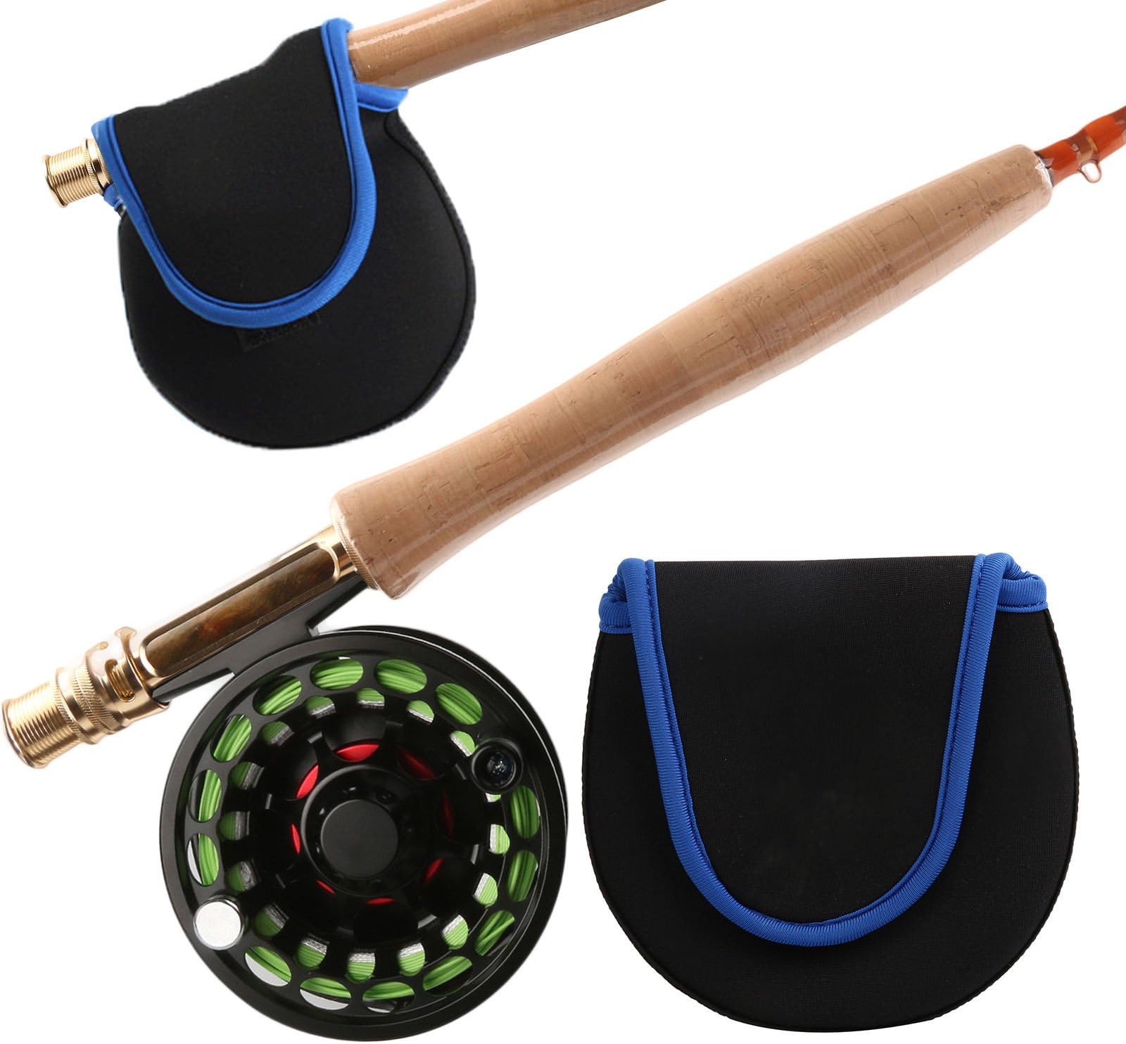 FLY FISHING REEL BAG, CARRY CASE, 120MM X 120MM, SALMON, TROUT, SEA FISHING