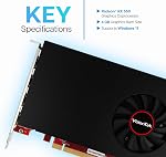 VisionTek Radeon RX 550 4GB GDDR5 4K Monitor Graphics Card, 4X HDMI Outputs, Radeon Freesync 2, PCI Express 3.0, DirectX 12, Bus-Powered - 901459 | 4 Monitor Support, Full Height, Single Slot, 50W Bus Powered, Multi-Display Productivity, Financial Tr