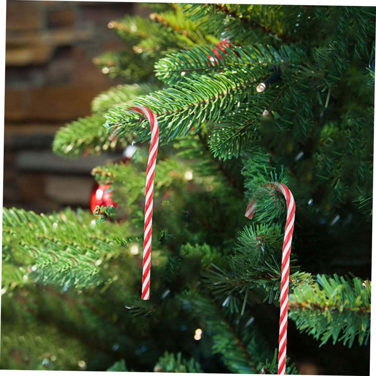 TOPBATHY 200 STK Hängende Rohrverzierungen Weihnachtszuckerstange Weihnachtsbaum-hängeornament Weihnachtsbaum-anhänger Zuckerstangenanhänger Für Weihnachten Weihnachtsbehänge P.s