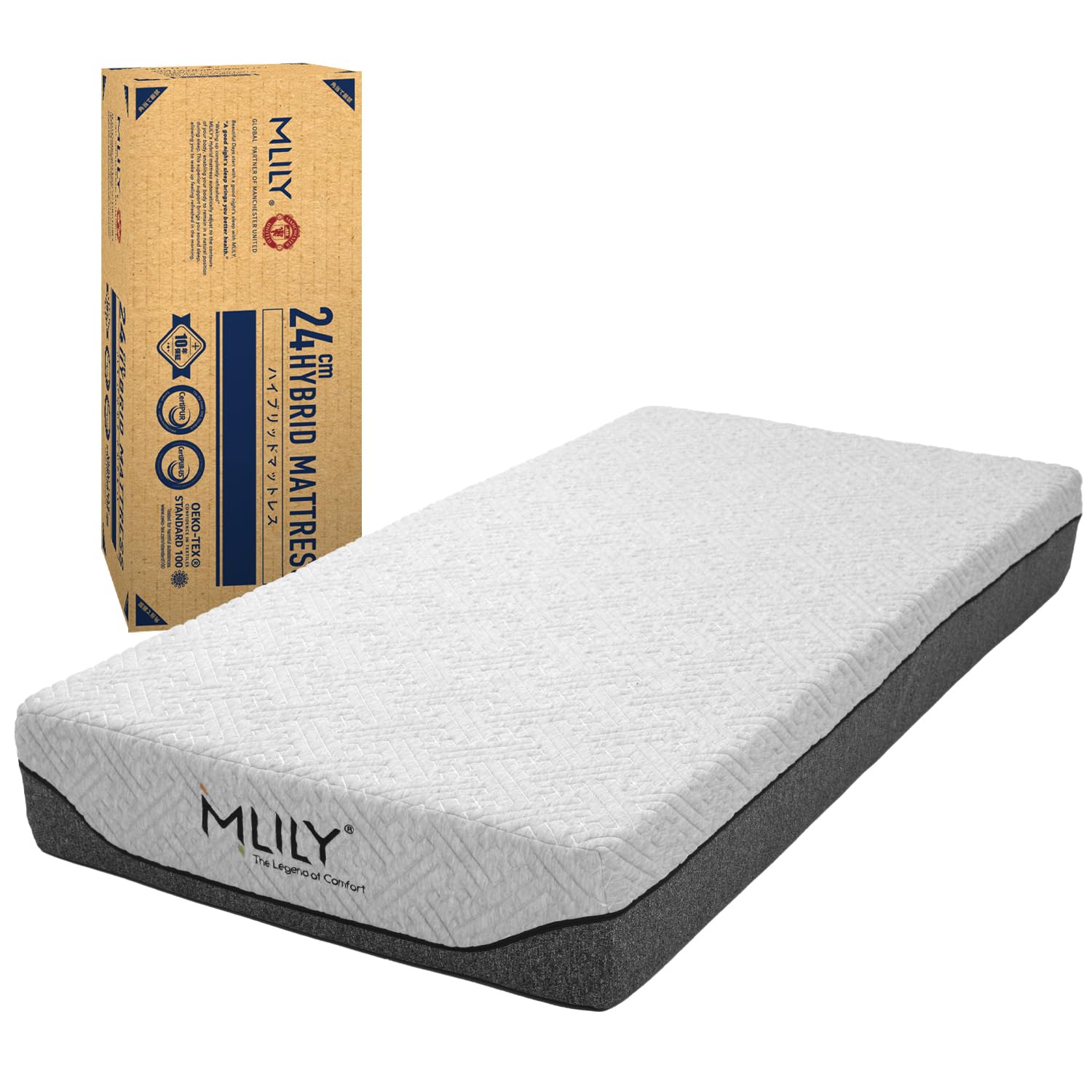 MLILY セミダブル マットレス MLILYエムリリー】 優反発&高反発のマットレス セミダブル 厚さ5cm