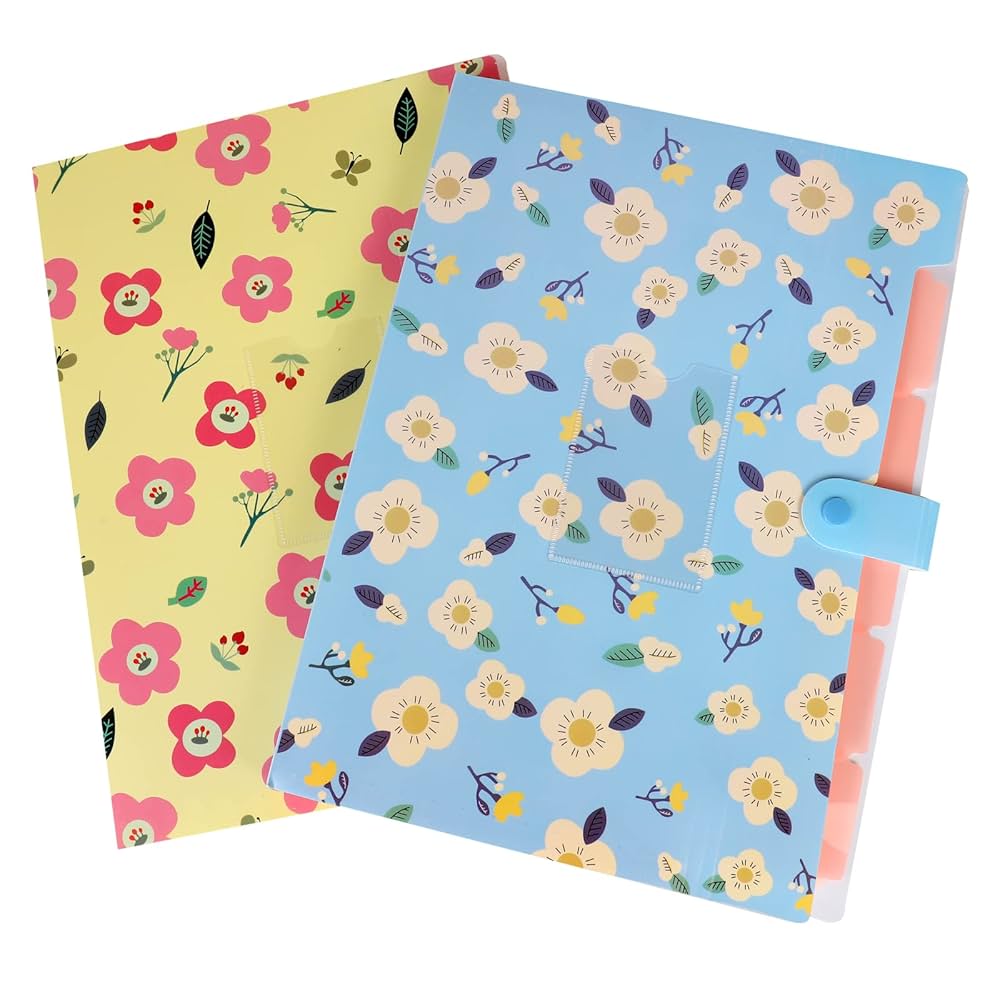 Amazon | ファイルフォルダ A4 6仕切り ドキュメントファイル