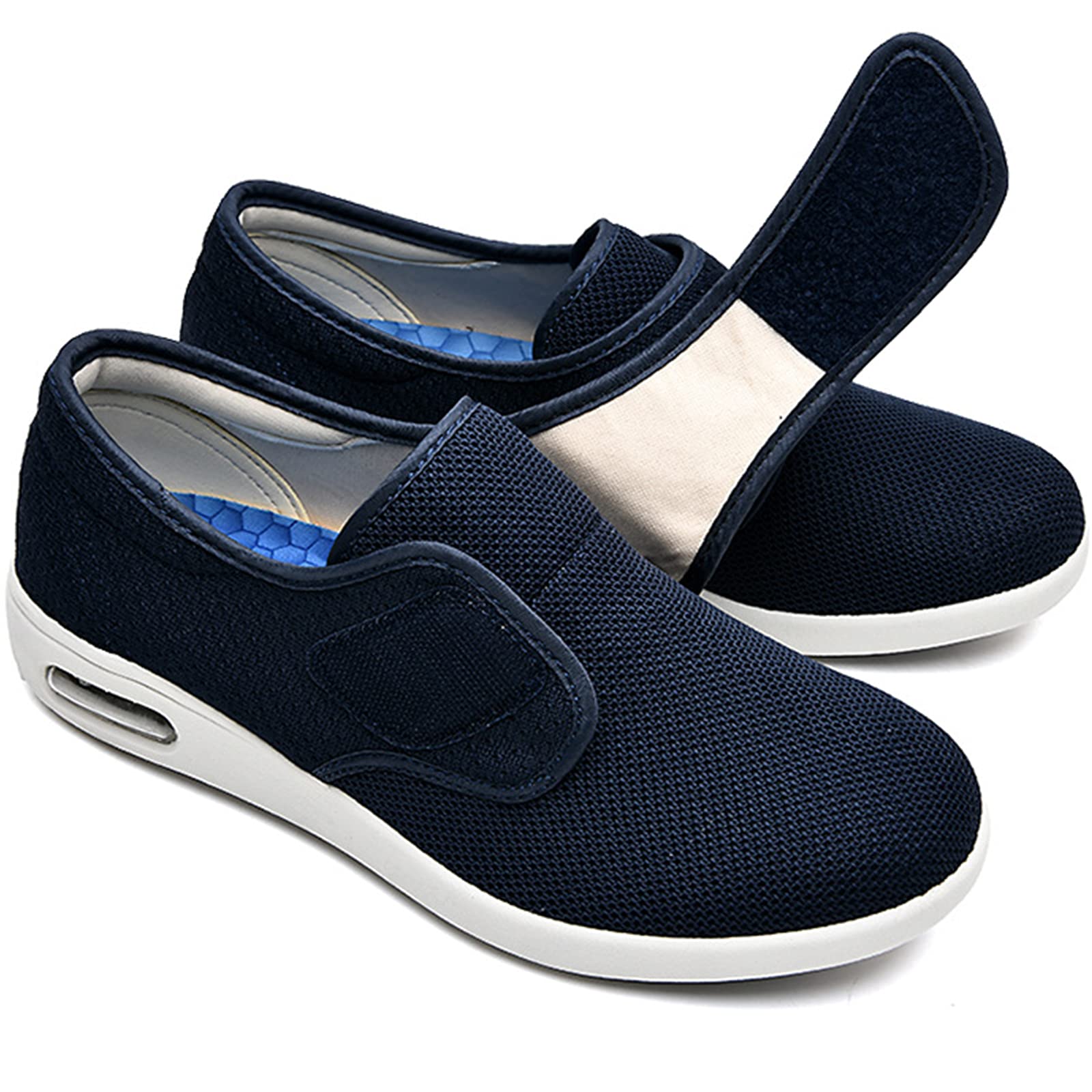 Chaussures Orthopédiques Femme - Mesh, Larges, Bout Gonflé, Pour Pieds Sensibles/diabétiques