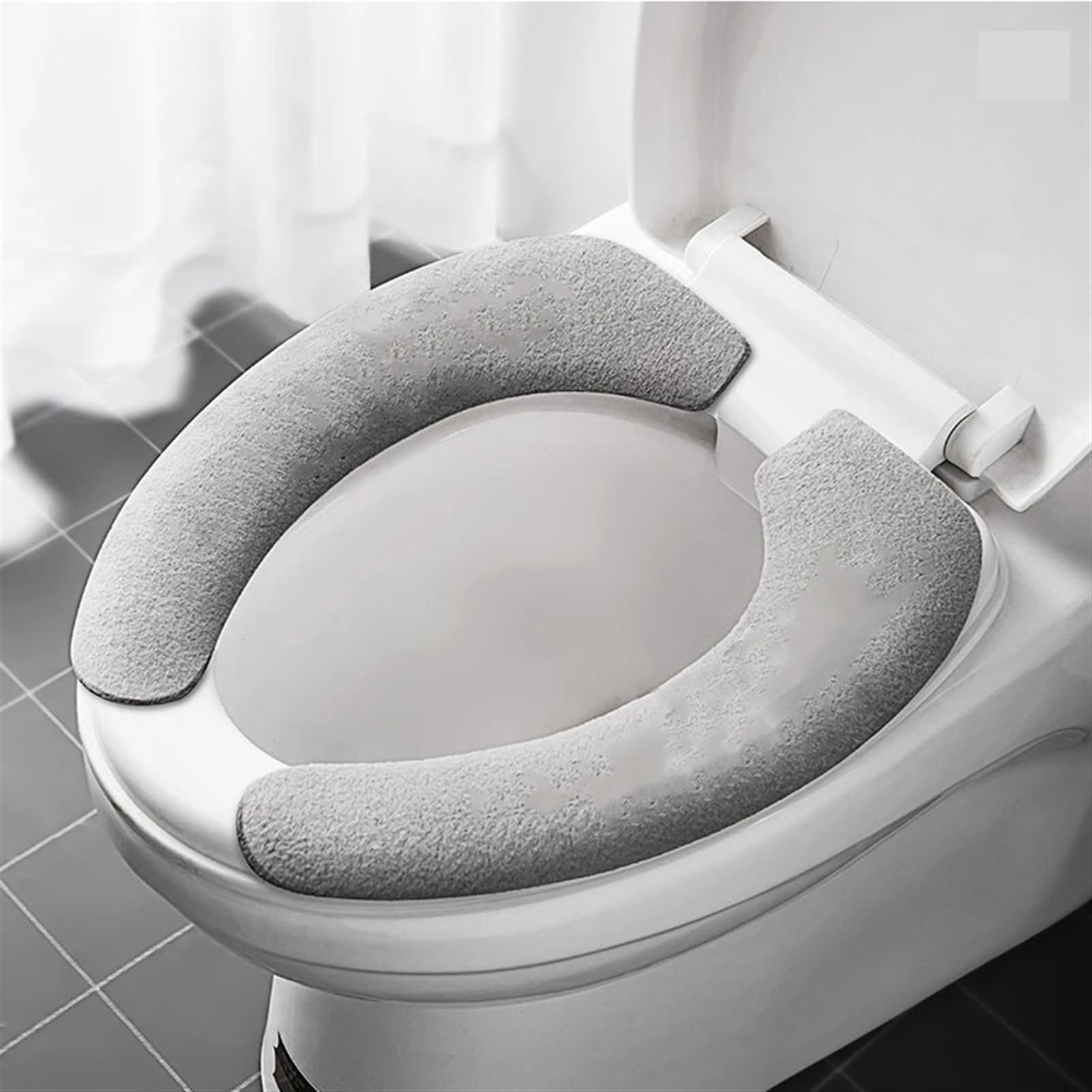 Remplissage de tapis de salle de bain en flanelle pour supprimer le froid de la lunette WC