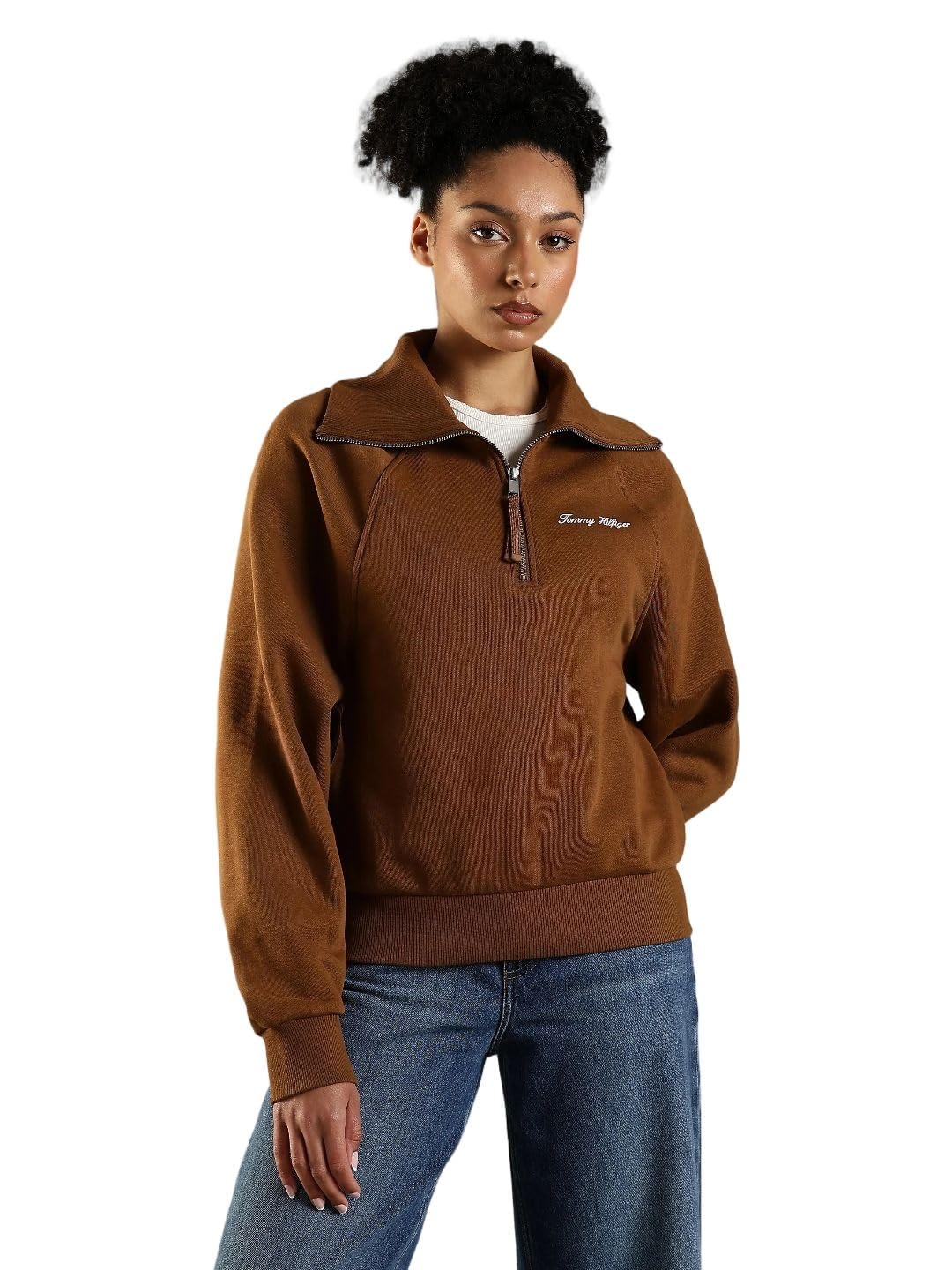 Regular fit Cotton high-Neck Sweatshirt-image-25