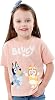 BlueY T-Shirt Bingo Girls' T-Shirt Short Sleeve T-Shirts for Children Girls T-Shirt
