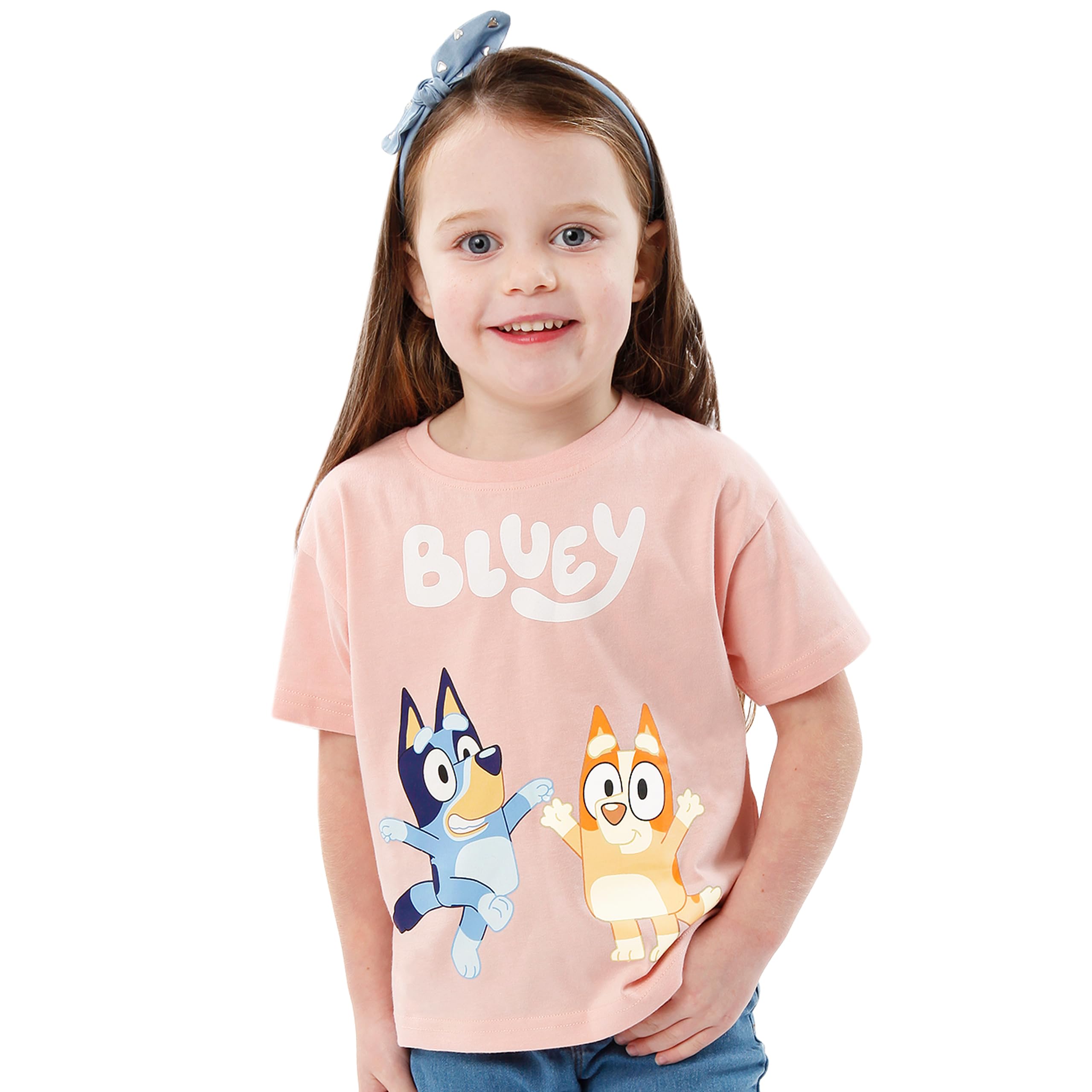 Bluey Camiseta Camiseta de Bingo para Niñas | Camisetas Manga Corta Niña | Camisetas Niñas | De 18 Meses a 6 Años