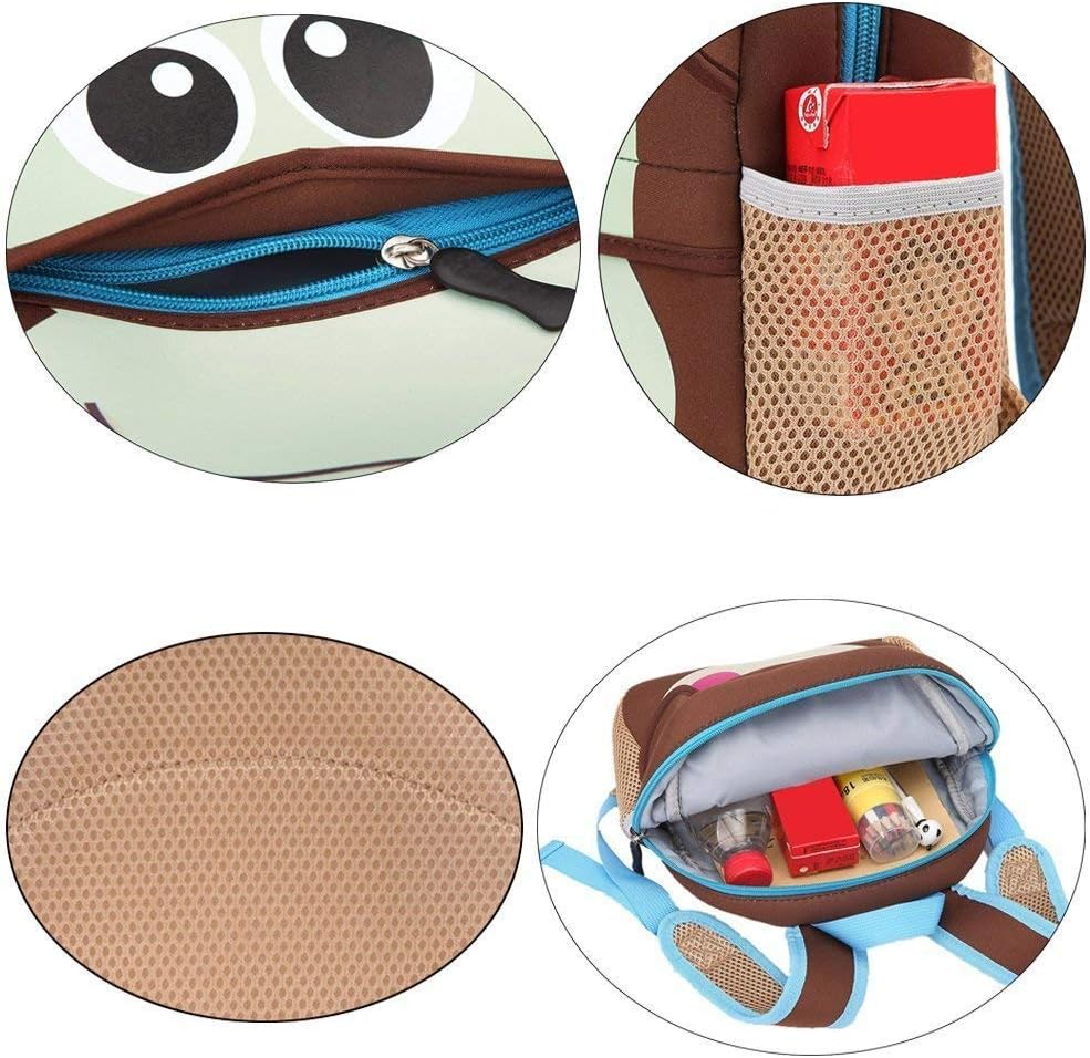 Geanmoki Kid Backpack, Baby Boys Girls Toddler Pre School Backpack Children Backpacks Bags (monkey) - Image 6