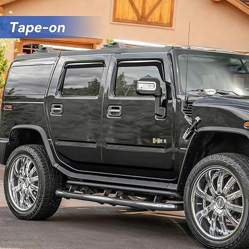 Miniatura 71 de Visores protectores de lluvia para ventana, deflectores de viento de canal exterior