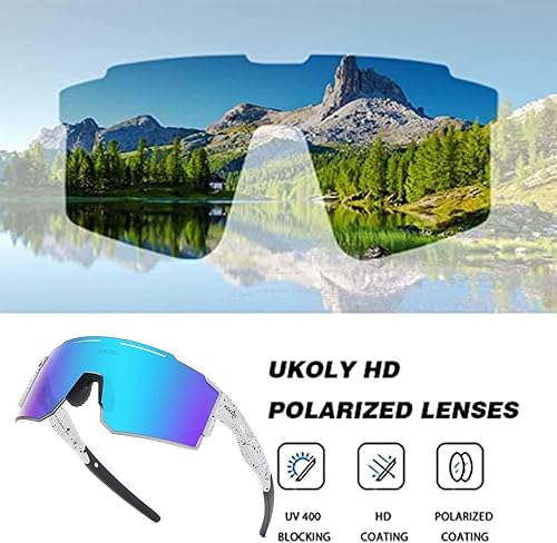 Miniatura 3 de Gafas de sol deportivas polarizadas para hombres y mujeres, lentes de sol de béisbol juveniles, gafas de ciclismo, correr, golf, pesca
