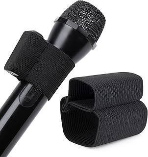 YOUSHARES Handheld Microphone Elastic Sleeve,Compatible with DJI Mic 2 Wireless on Handheld Microphone (Shure SM58, Behringer XM8500) for Clearer Audio for Weddings,Interviews and DJ Hosting