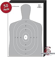 Vista 3 de Objetivo de tiro de silueta gris de 23 x 35 pulgadas