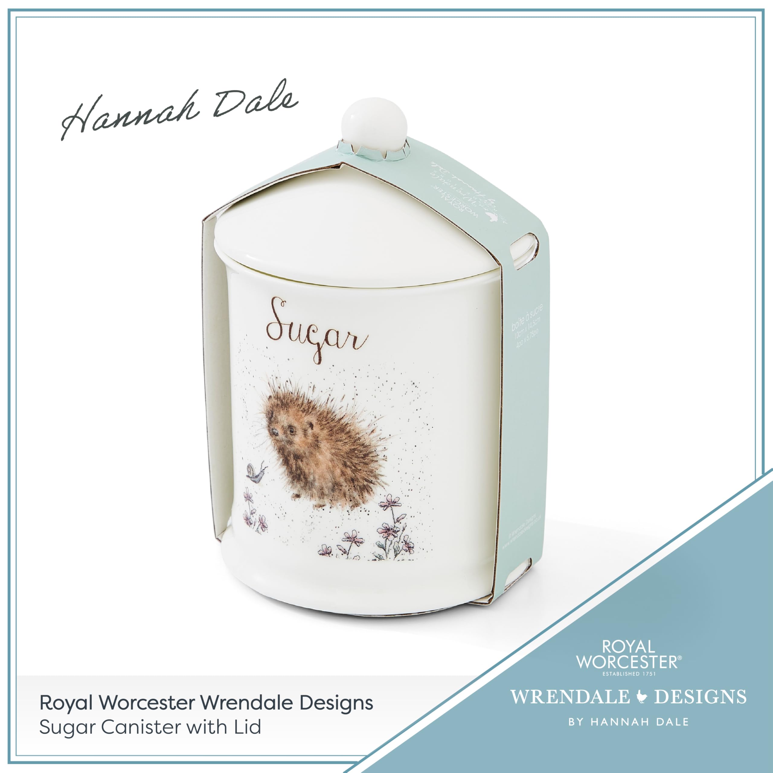 Wrendale van Royal Worcester Utensil Jar (Hare), Bone China, meerkleurig, 14 x 13 x 15 cm
