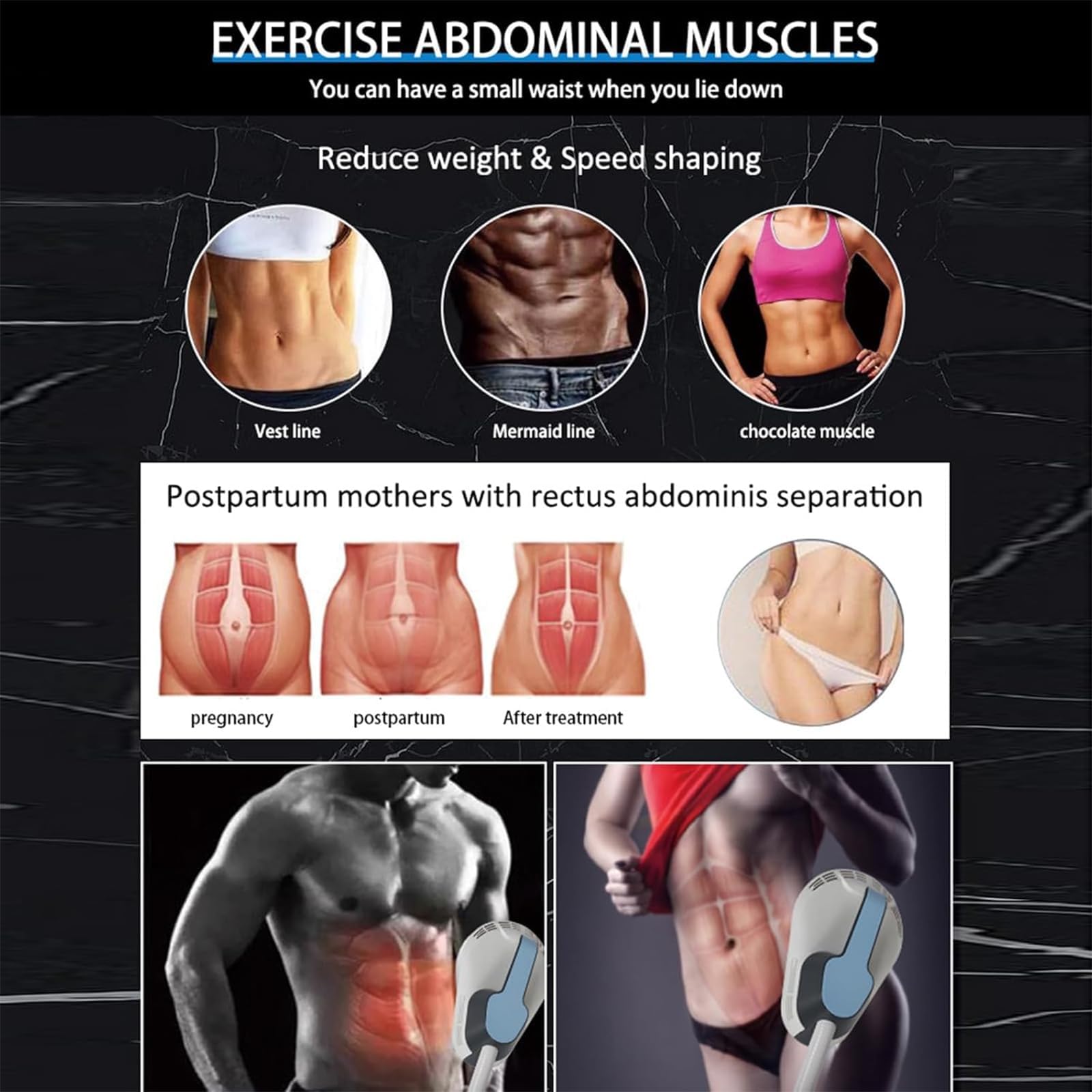 Macchina Elettromagnetica Multifunzione per Scolpire Il Corpo, Macchina per Modellare Il Corpo, Manici Singoli per La Costruzione Muscolare, Dimagrimento del Corpo, Brucia Grassi, Ideale