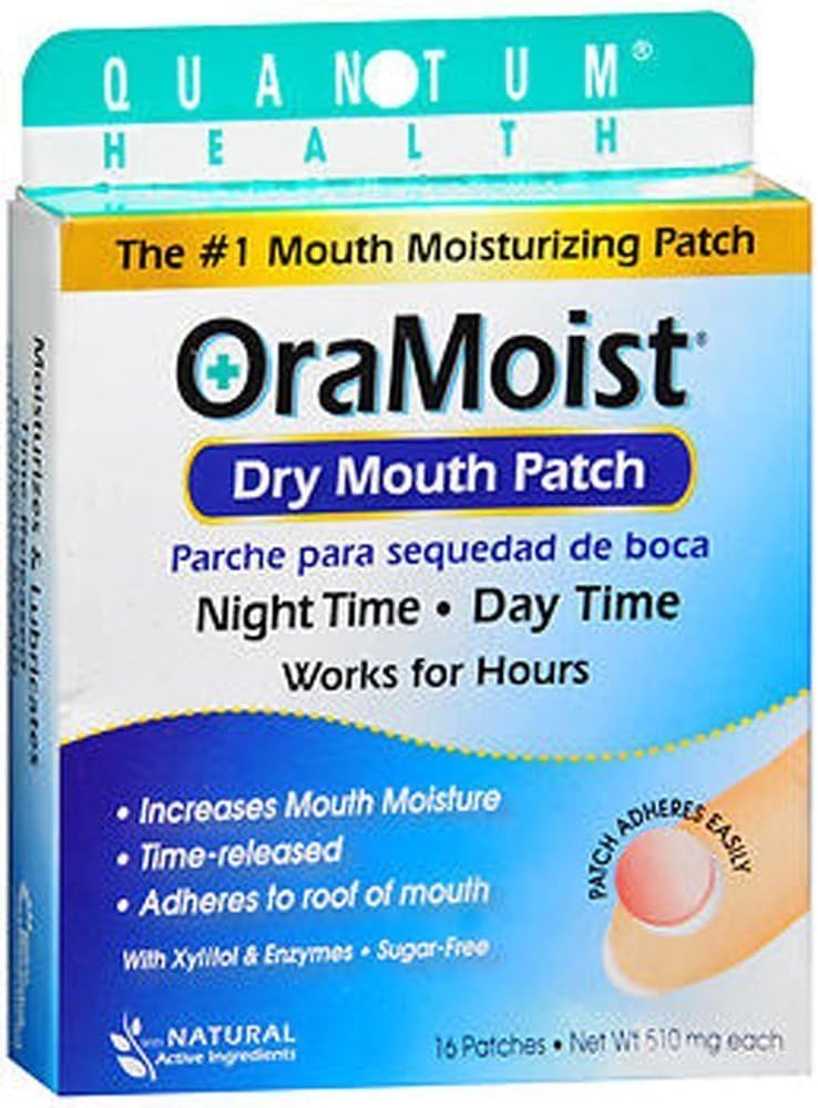 OraMoist Dry Mouth Patch - 1 Box of 16 Patches