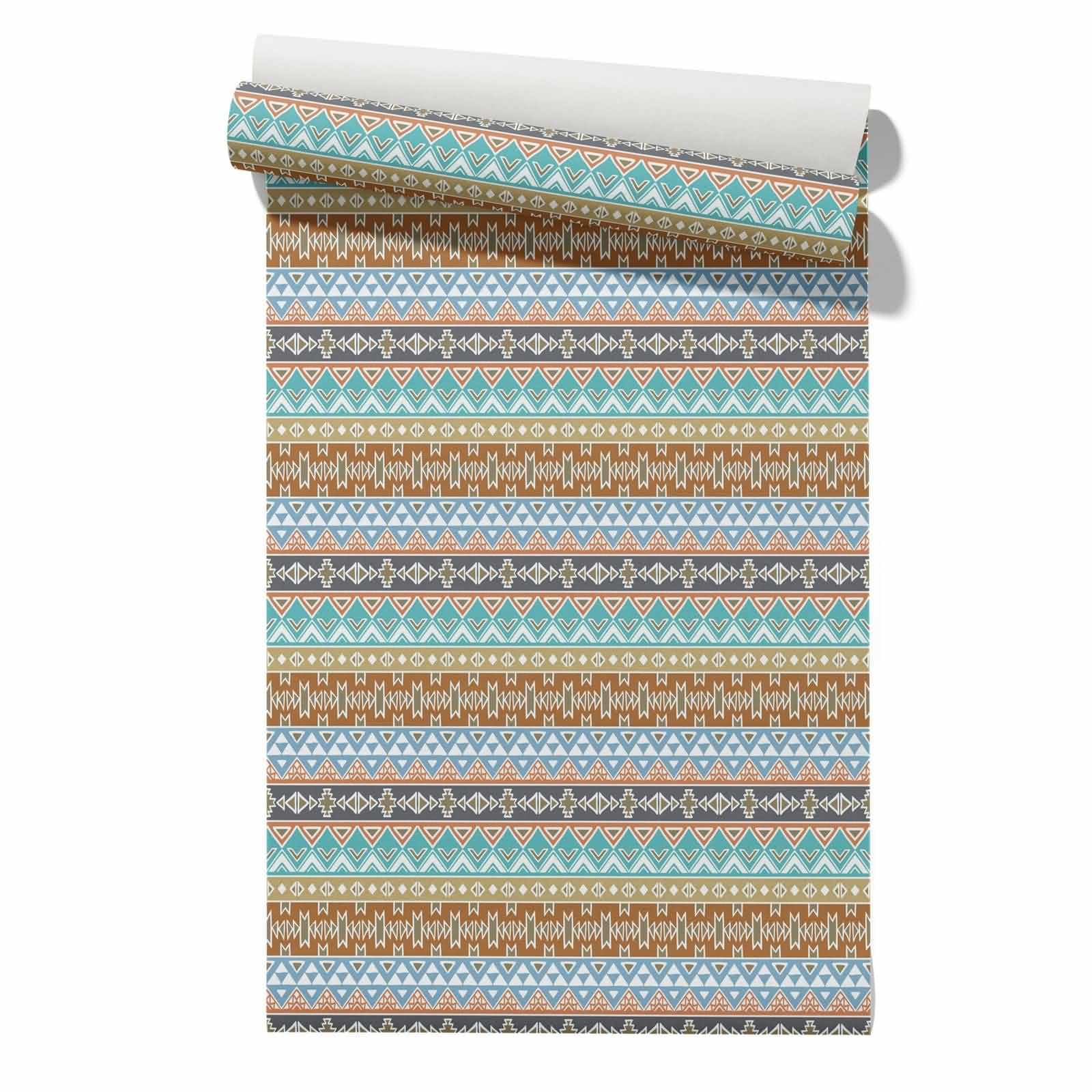Cevan Style 33 Quirky Wallpaper Toolbox Liner Non Slip Drawer Mat Retro Pattern Nationality Anaglypta Covering Kit Multi Purpose Peel And Stick Wallpaper 45X300cm