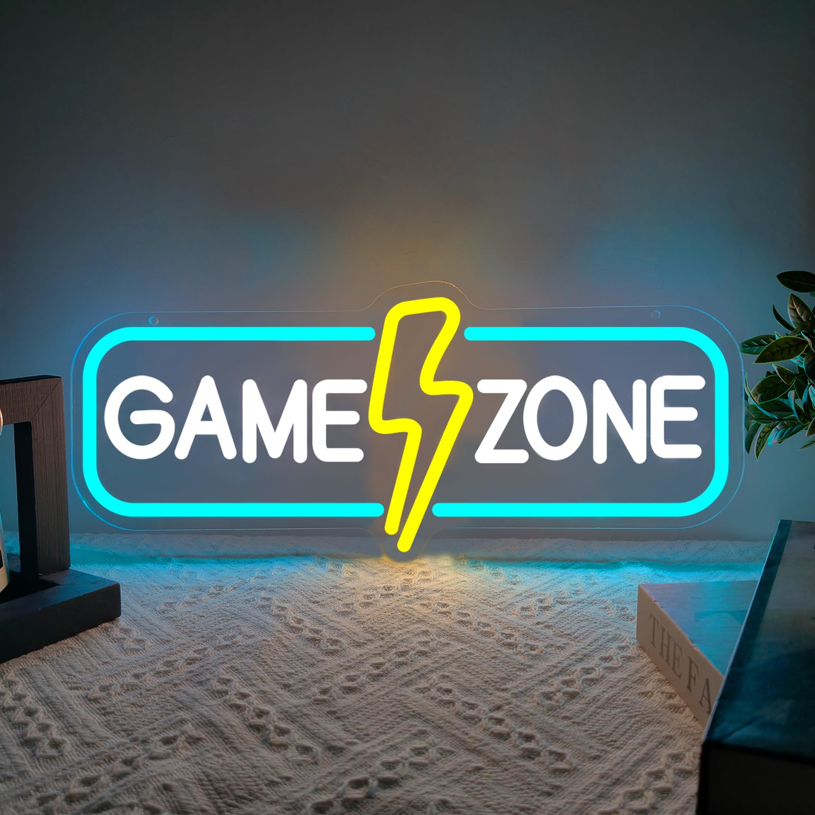 GAME ZONE Neon Schild LED Gaming Zimmer Deko