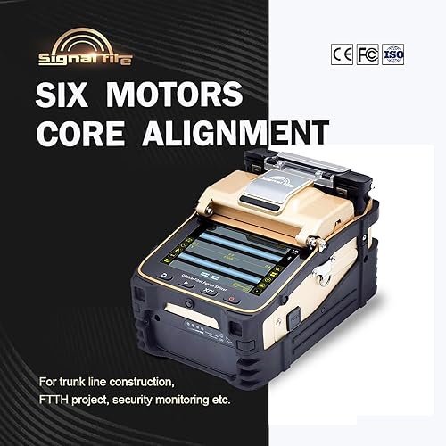 Miniatura 4 de Signal fire Empalmador de fusión de fibra óptica, SM&amp;MM automático inteligente FTTH máquina de empalme de soldadura óptica con pantalla LCD digital