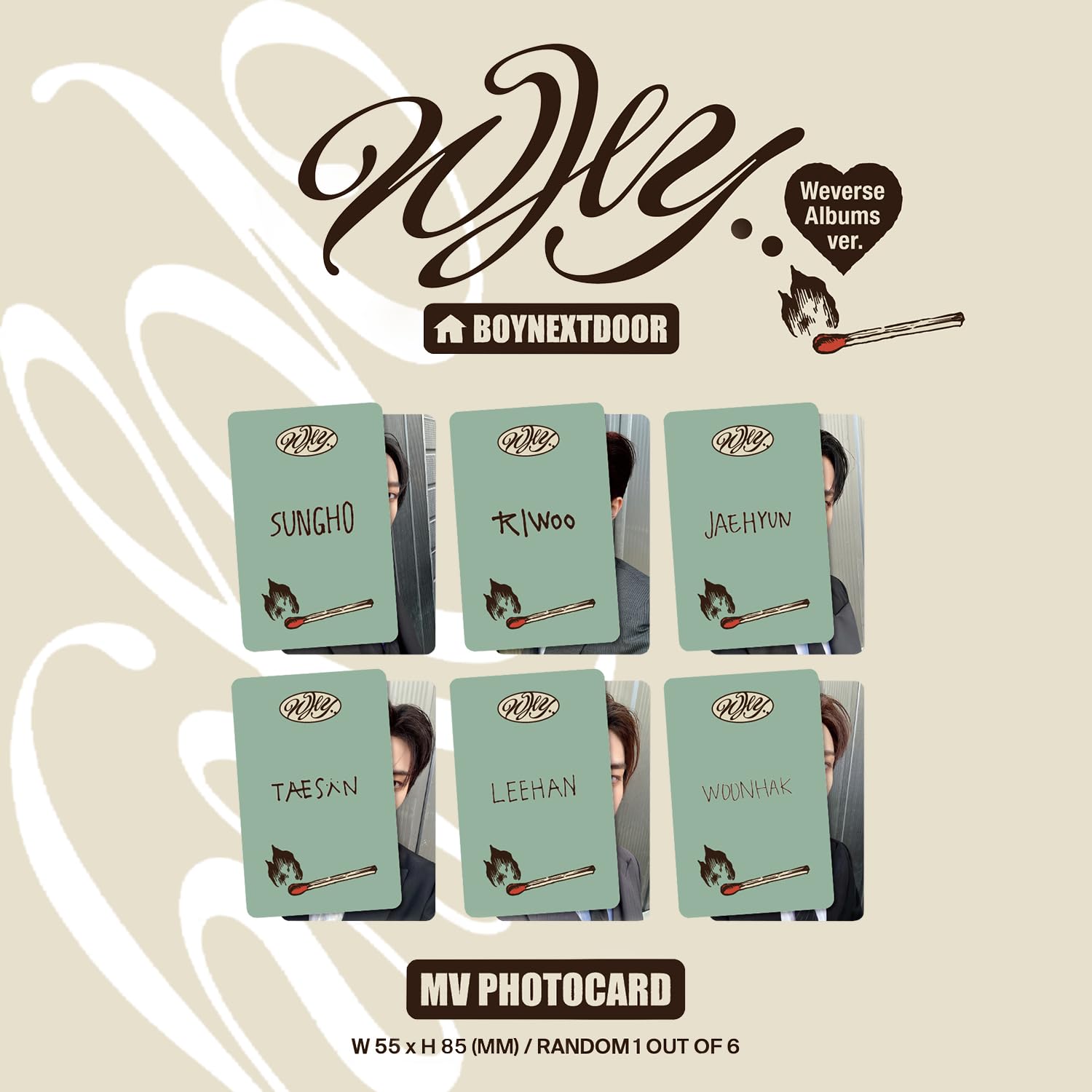 boynextdoor WHO アルバム 新品未開封 weverse特典付き BOYNEXTDOOR - WHO! [1st Single Album - Weverse Ver.] - K PLACE