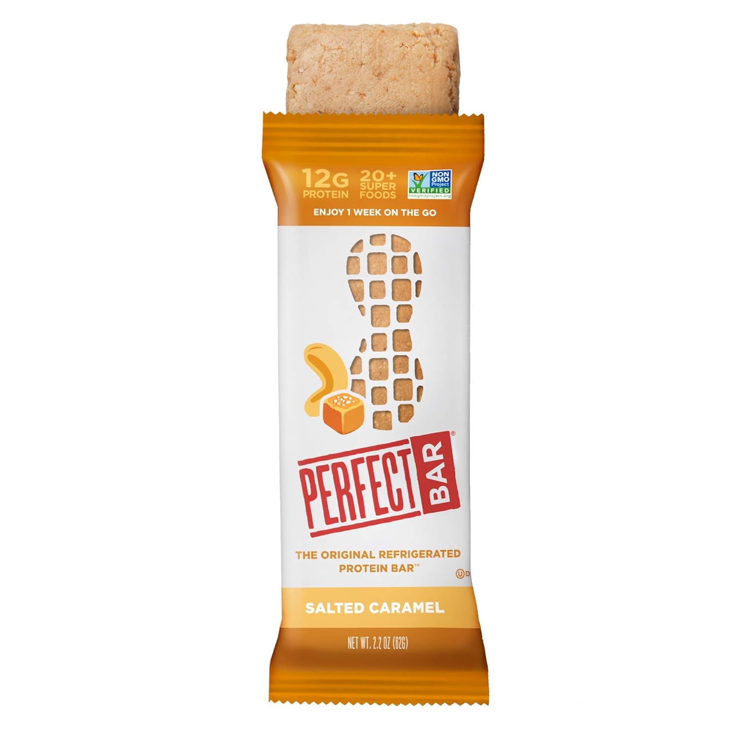 Perfect Bar Original Refrigerated Protein Bar, Salted