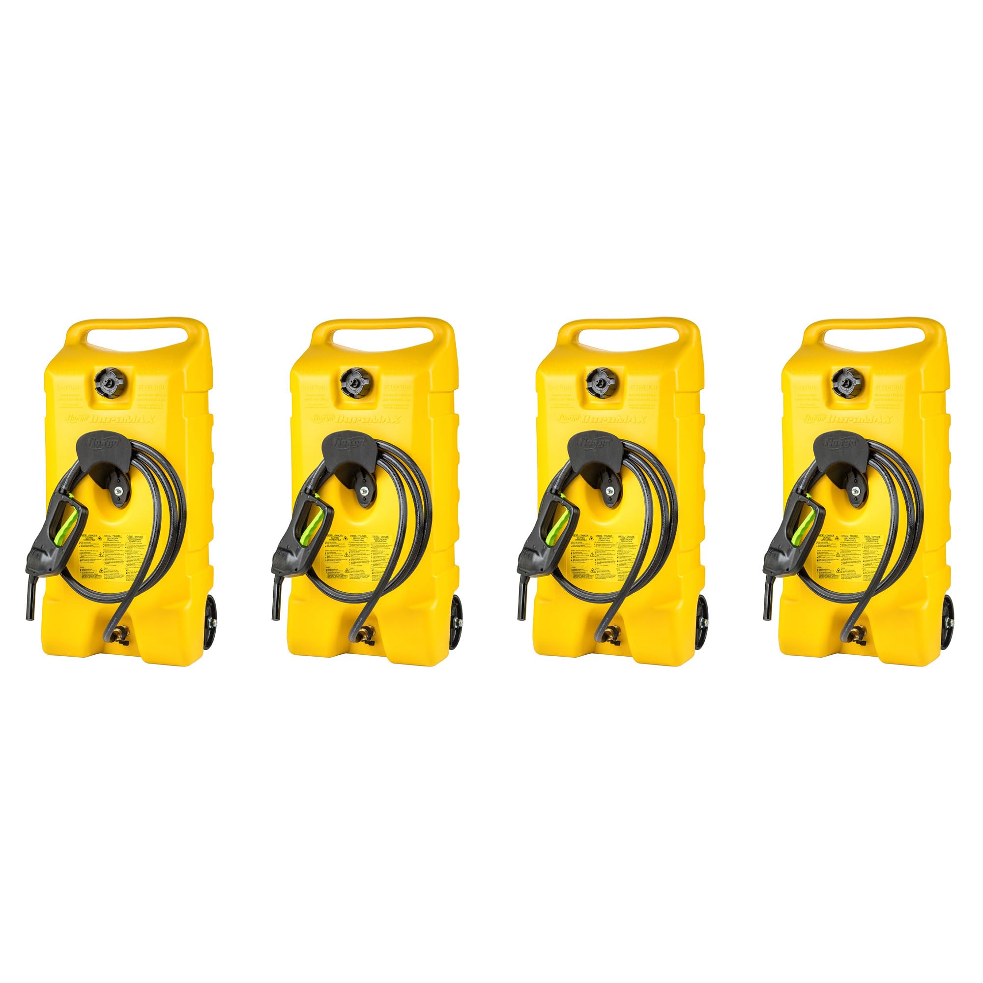 Scepter Flo N' Go Duramax Wheeled Container, Yellow, 14 Gallon, 4-Pack